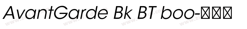 AvantGarde Bk BT boo字体转换